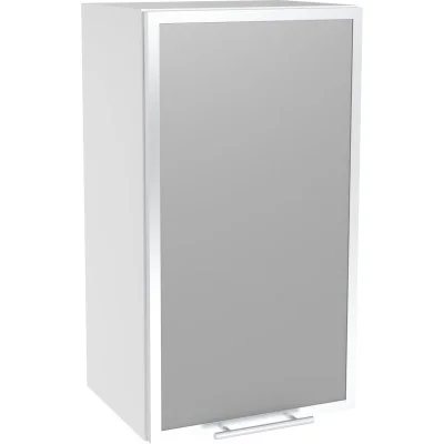 Upper cabinet with display case VENTO GV-40/72, white